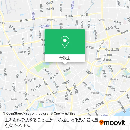 上海市科学技术委员会-上海市机械自动化及机器人重点实验室地图
