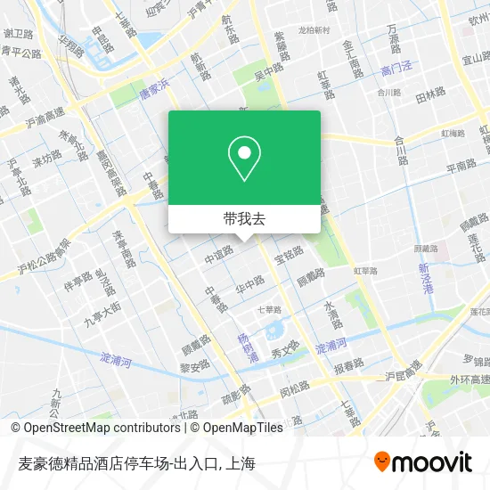 麦豪德精品酒店停车场-出入口地图