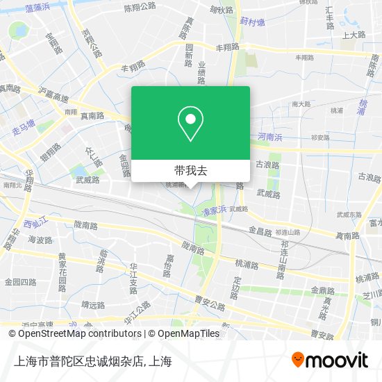 上海市普陀区忠诚烟杂店地图