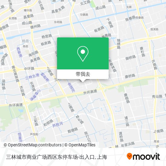 三林城市商业广场西区东停车场-出入口地图