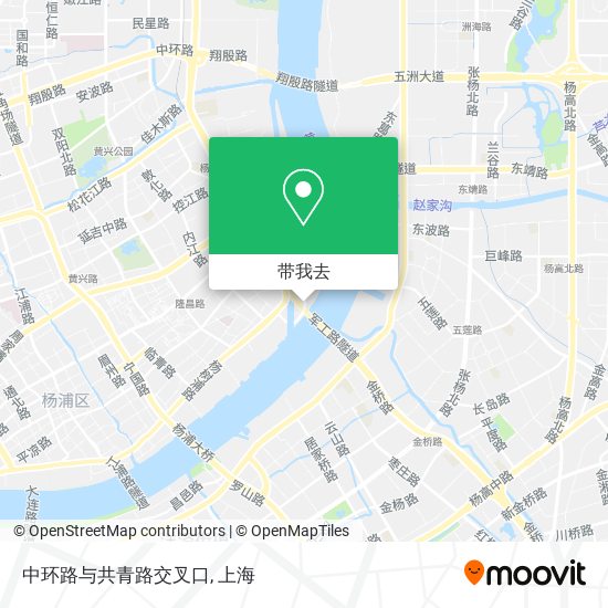 中环路与共青路交叉口地图