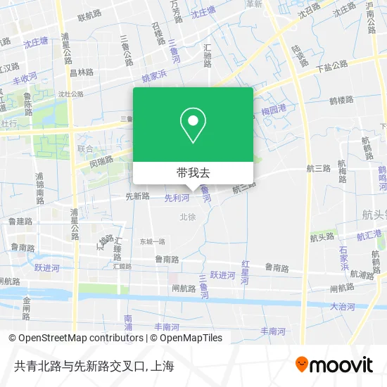 共青北路与先新路交叉口地图