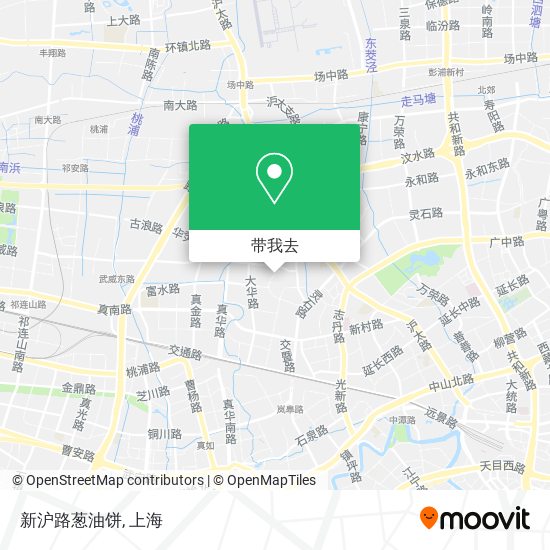 新沪路葱油饼地图