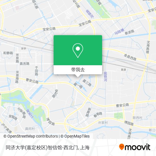 同济大学(嘉定校区)智信馆-西北门地图