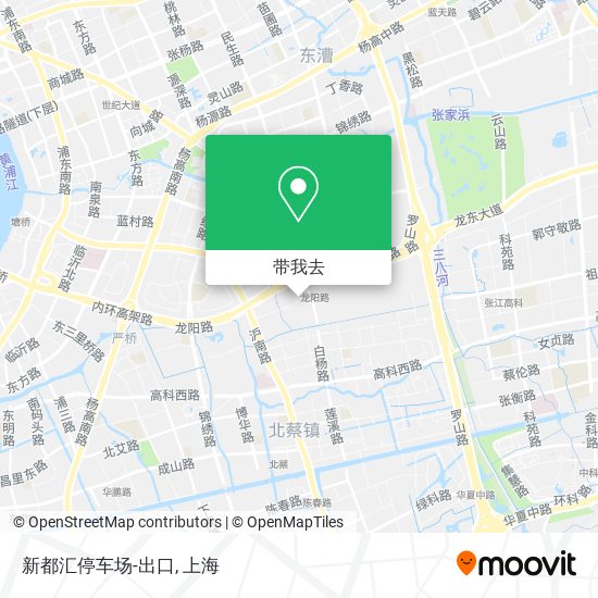 新都汇停车场-出口地图