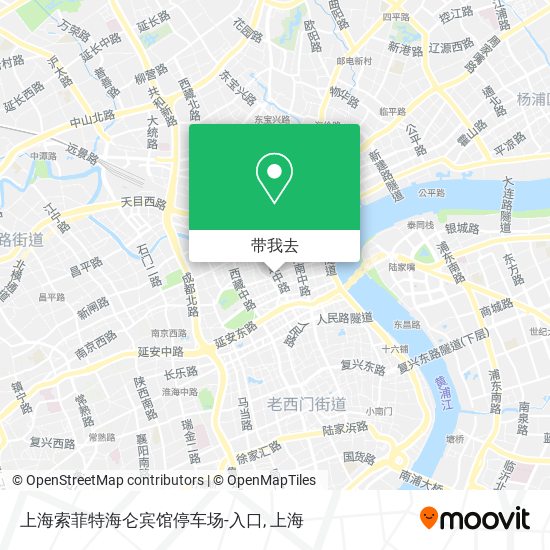 上海索菲特海仑宾馆停车场-入口地图
