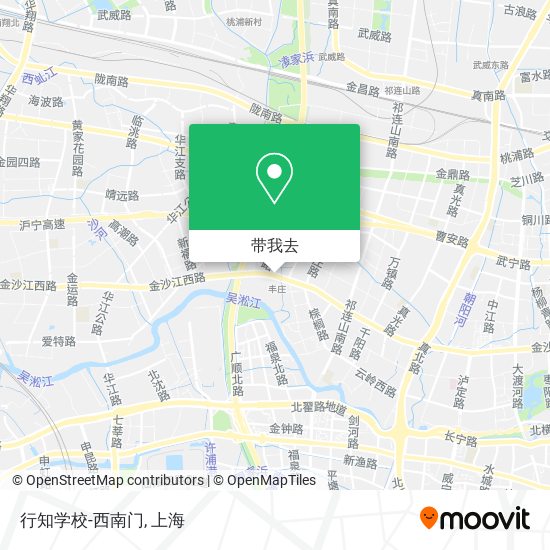 行知学校-西南门地图