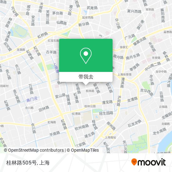 桂林路505号地图