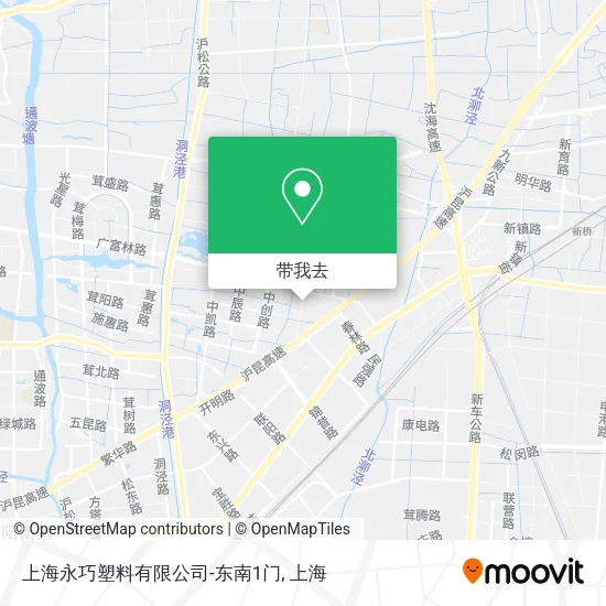 上海永巧塑料有限公司-东南1门地图