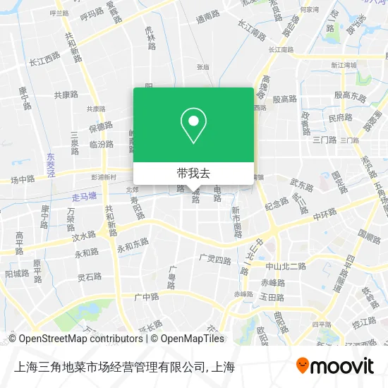 上海三角地菜市场经营管理有限公司地图