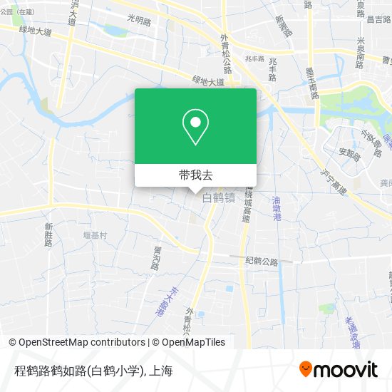 程鹤路鹤如路(白鹤小学)地图