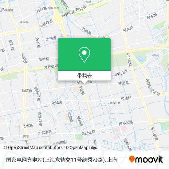 国家电网充电站(上海东轨交11号线秀沿路)地图