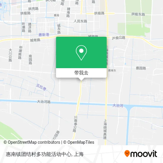 惠南镇团结村多功能活动中心地图