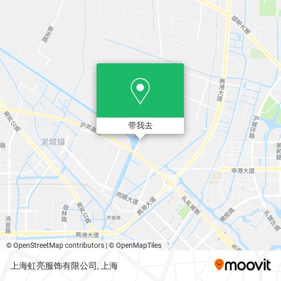 上海虹亮服饰有限公司地图