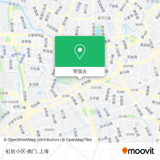 虹纺小区-南门地图