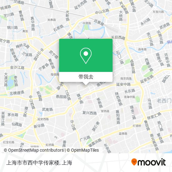 上海市市西中学传家楼地图