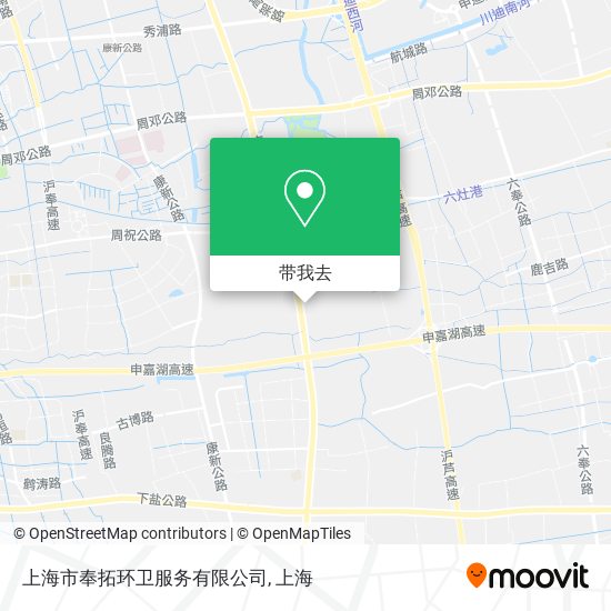 上海市奉拓环卫服务有限公司地图