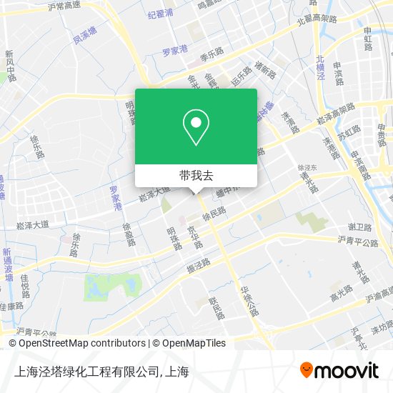 上海泾塔绿化工程有限公司地图
