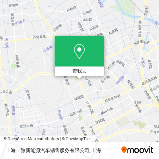 上海一微新能源汽车销售服务有限公司地图