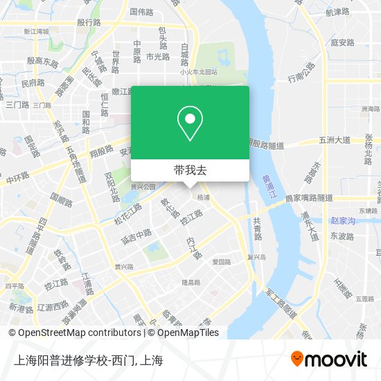 上海阳普进修学校-西门地图