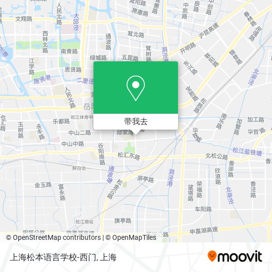 上海松本语言学校-西门地图