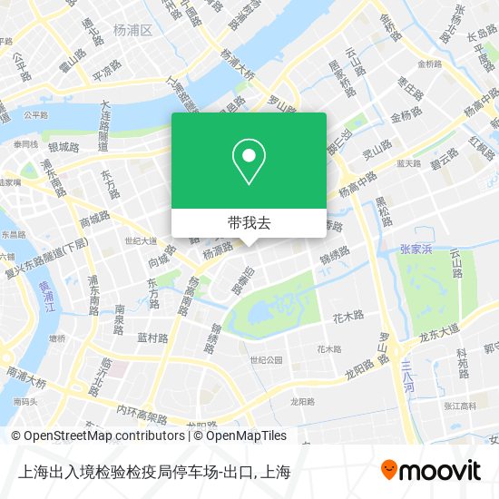 上海出入境检验检疫局停车场-出口地图