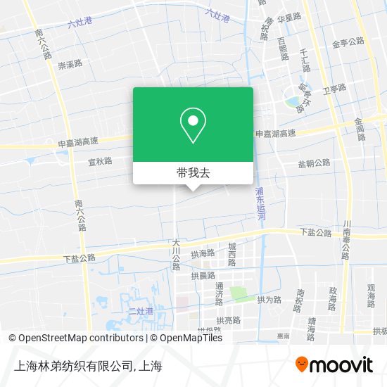 上海林弟纺织有限公司地图