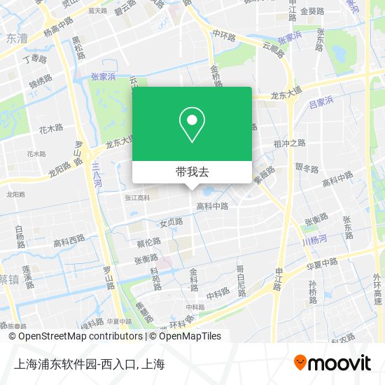 上海浦东软件园-西入口地图