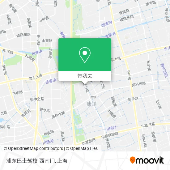 浦东巴士驾校-西南门地图