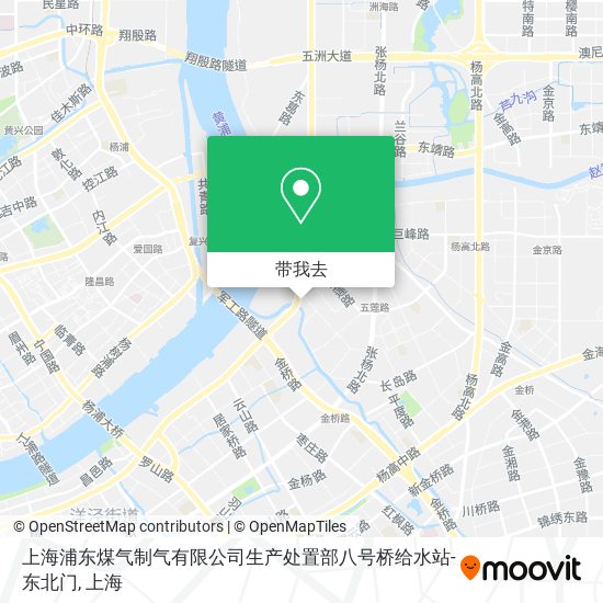 上海浦东煤气制气有限公司生产处置部八号桥给水站-东北门地图