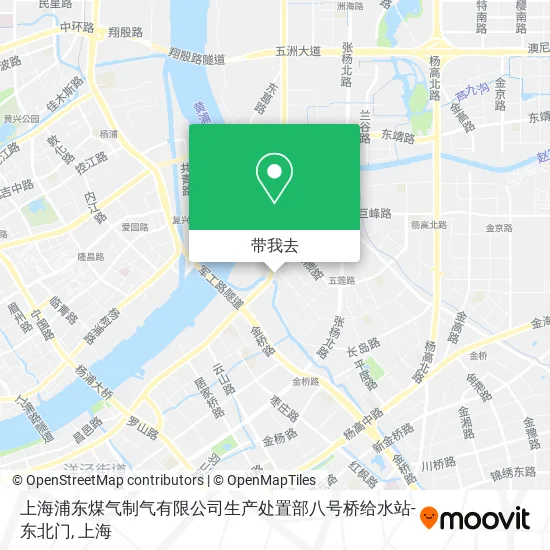 上海浦东煤气制气有限公司生产处置部八号桥给水站-东北门地图