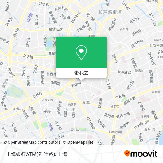上海银行ATM(凯旋路)地图