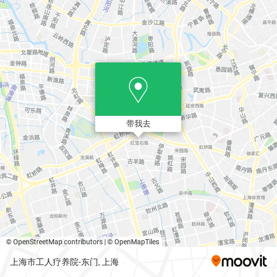 上海市工人疗养院-东门地图