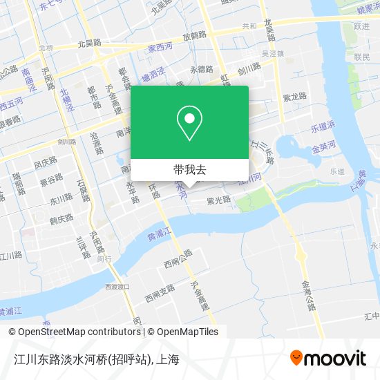 江川东路淡水河桥(招呼站)地图