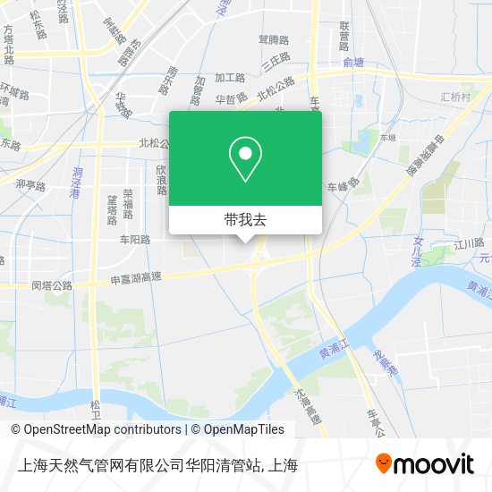 上海天然气管网有限公司华阳清管站地图