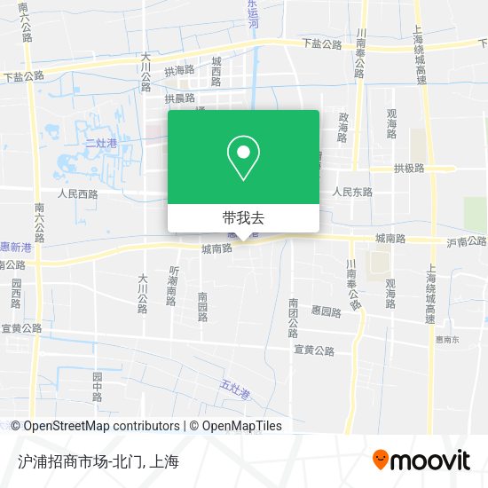 沪浦招商市场-北门地图