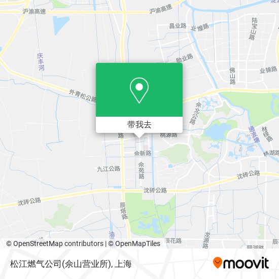 松江燃气公司(佘山营业所)地图