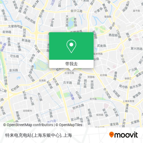 特来电充电站(上海东银中心)地图