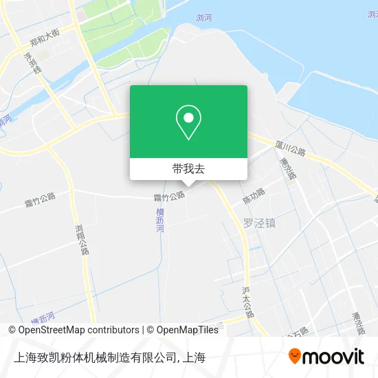 上海致凯粉体机械制造有限公司地图