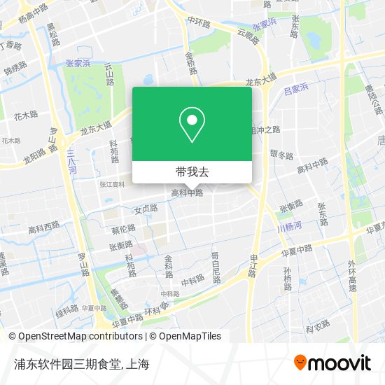 浦东软件园三期食堂地图