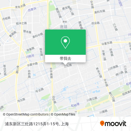 浦东新区三灶路1215弄1-15号地图