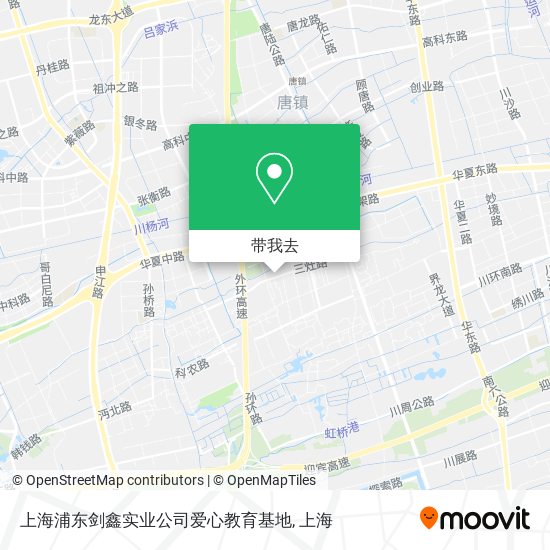 上海浦东剑鑫实业公司爱心教育基地地图