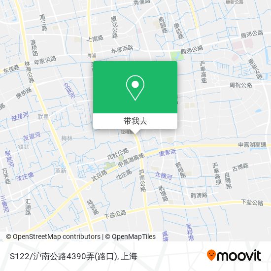 S122/沪南公路4390弄(路口)地图