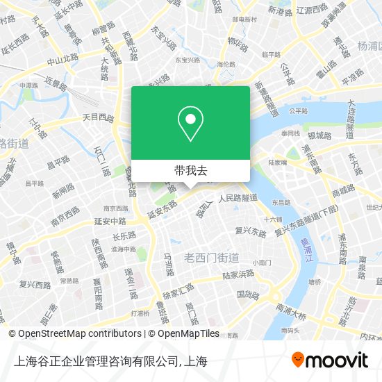 上海谷正企业管理咨询有限公司地图
