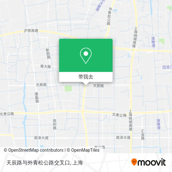 天辰路与外青松公路交叉口地图