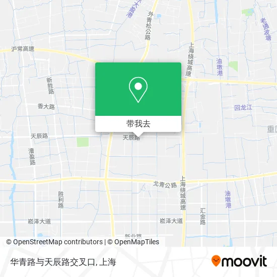 华青路与天辰路交叉口地图