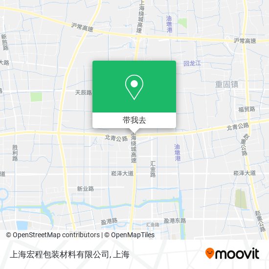 上海宏程包装材料有限公司地图