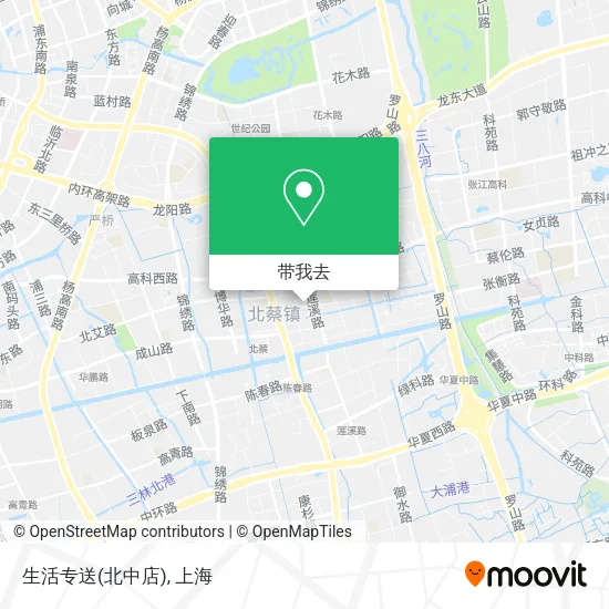 生活专送(北中店)地图