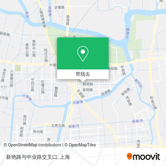 新艳路与中业路交叉口地图