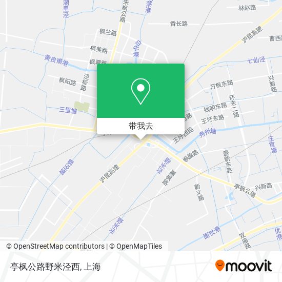 亭枫公路野米泾西地图